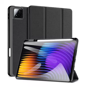Dux Ducis Domo Series custodia per tablet in similpelle PU con supporto Tri-fold per Xiaomi Redmi Pad 7/7 Pro, nera
