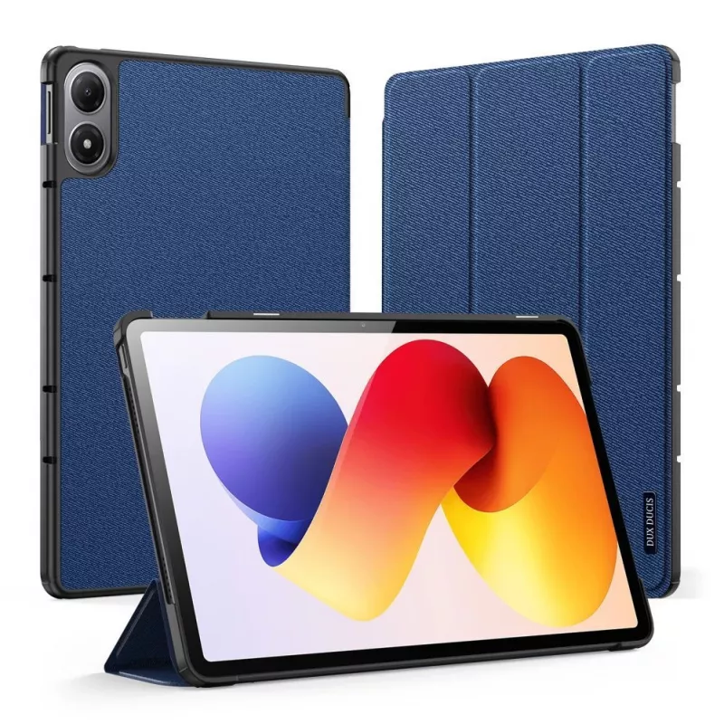 Dux Ducis Domo Series custodia per tablet in similpelle PU con supporto Tri-fold per Xiaomi Redmi Pad 2 Pro, blu