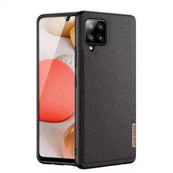 Dux Ducis Fino Samsung A42 5G Custodia flip portafoglio nera