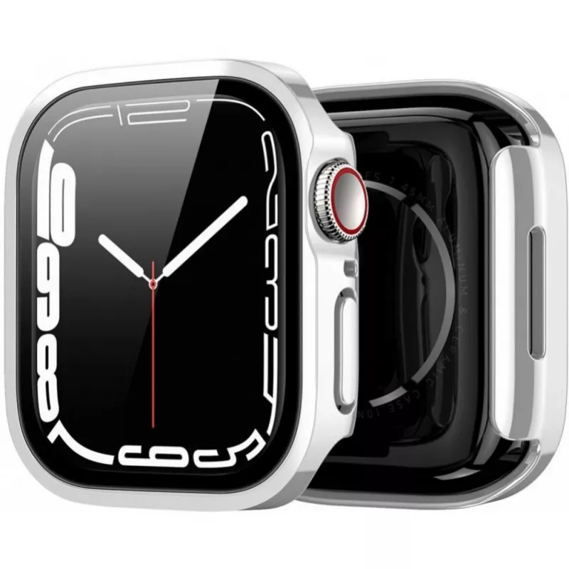 Dux Ducis Hamo Case per Apple Watch Series 7/8/9 (PC) 41mm argento