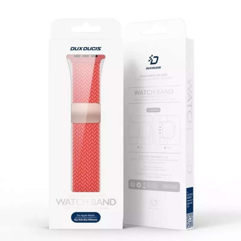Dux Ducis Mixture Pro cinturino intrecciato elastico per Apple Watch 38/40/41 mm - Guava