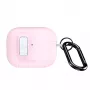Custodia Dux Ducis PECQ Series PC+TPU con gancio per Apple AirPods Pro 3, bianco/rosa