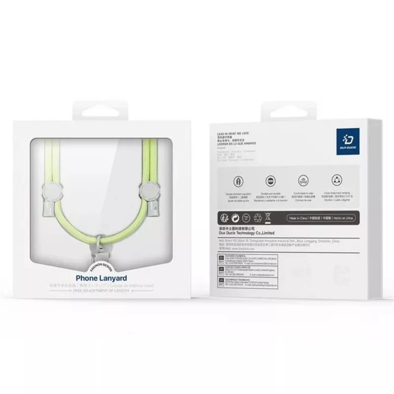 DUX DUCIS Plaz tracolla per cellulare cross-body verde/giallo