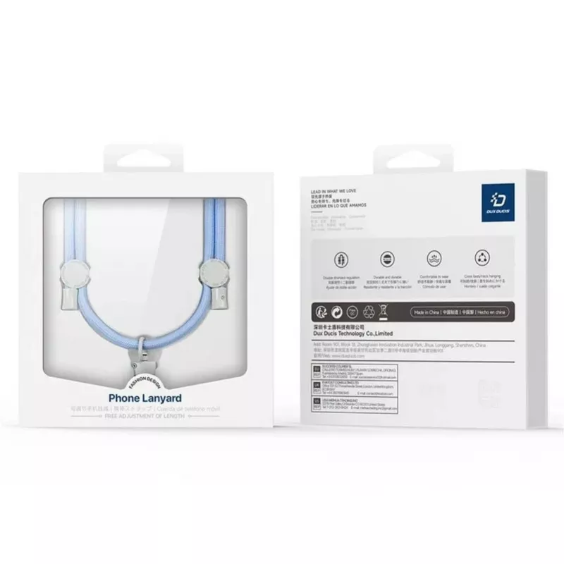 Tracolla per cellulare DUX DUCIS Plaz azzurro chiaro
