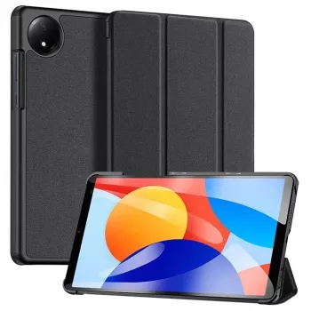 Dux Ducis Redmi Pad SE 8.7 Serie Domo Cover per tablet in pelle PU con supporto tri-fold nera