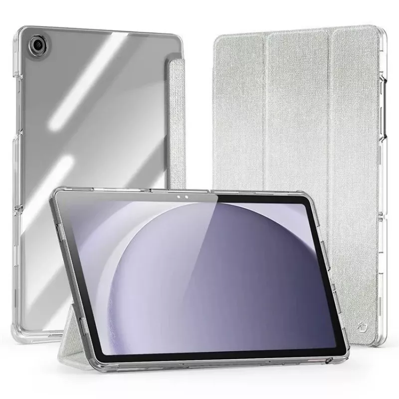 Dux Ducis Samsung Galaxy Tab A9 Plus custodia trasparente TPU+PC+pelle verde chiaro