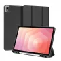 Dux Ducis Samsung Galaxy Tab S11 Domo Series custodia per tablet in similpelle PU con supporto a tre pieghe nera