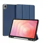 Dux Ducis Samsung Galaxy Tab S11 Serie Domo Cover per tablet in pelle PU con supporto tri-fold blu