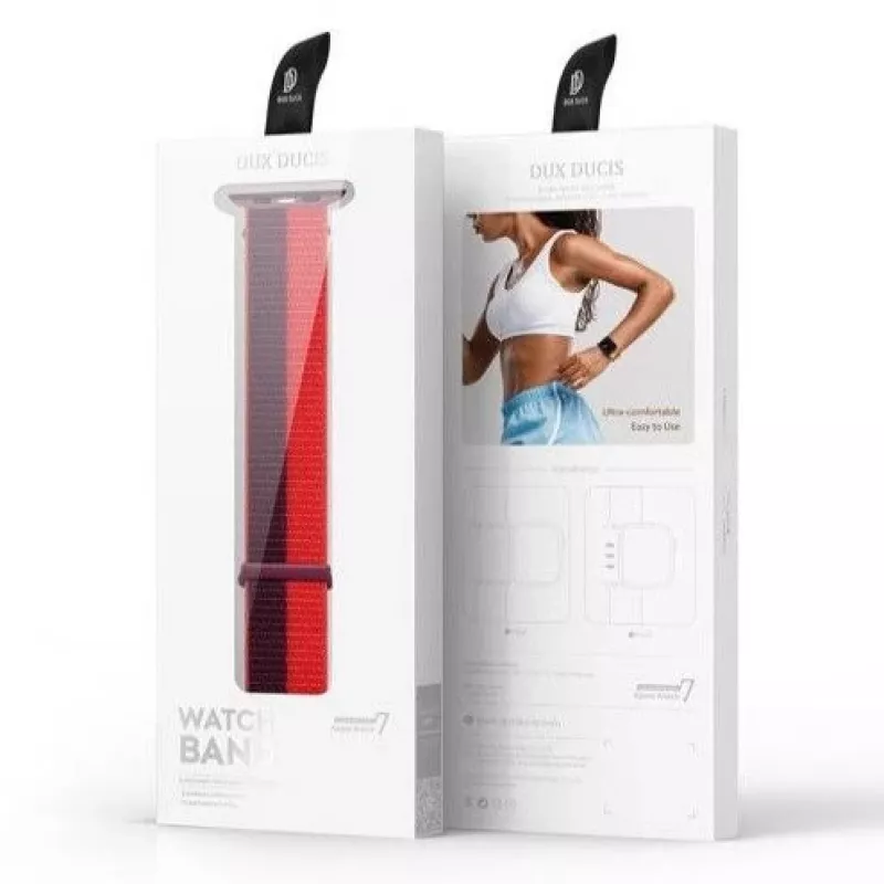 Dux Ducis Silicone Sport Band per Apple Watch 41/40/38mm - Rosso