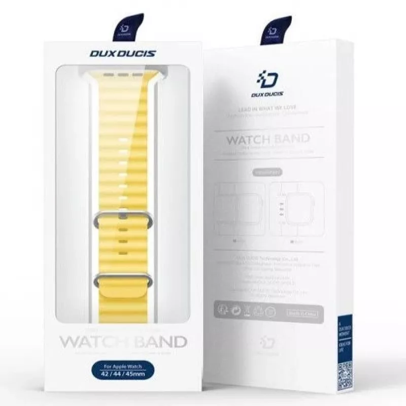 Dux Ducis cinturino in silicone per Apple Watch 8/7/6/5/4/3/2/SE (38/40/41mm) - giallo