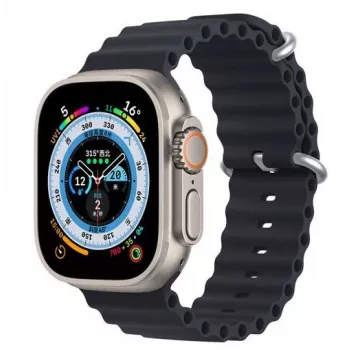 Dux Ducis Cinturino in silicone per Apple Watch Series 8/7/6/5/4/3/2/SE (38/40/41mm) - grigio