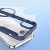 Dux Ducis Skin X Pro Magnetic Flip MagSafe Case per Apple iPhone 15 Plus - blu