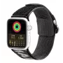 Dux Ducis Cinturino (versione outdoor) per Apple Watch Ultra, SE, Series 8, 7, 6, 5, 4, 3, 2, 1 (49, 45, 44, 42 mm) cinturino in nylon nero argento