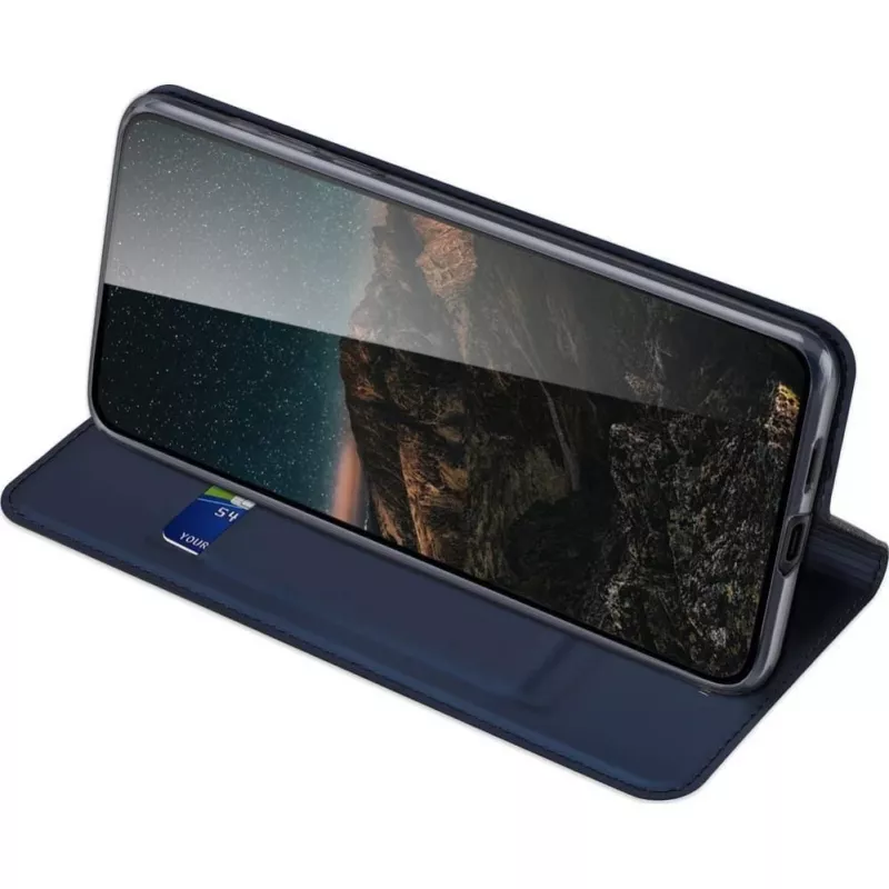DUX DUCIS Wallet Case Skin Pro per Samsung Galaxy S25, blu