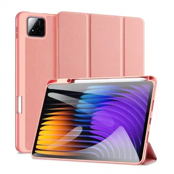 Dux Ducis Xiaomi Redmi Pad 7/7 Pro Domo Series cover tablet in pelle PU con supporto pieghevole rosa