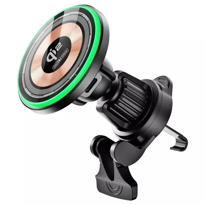 Caricabatterie wireless magnetico da auto Duzzona V5 Qi2 15W trasparente
