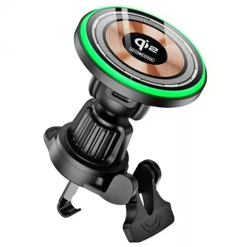 Caricabatterie wireless magnetico da auto Duzzona V5 Qi2 15W trasparente