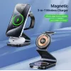 Duzzona W21 supporto di ricarica wireless 3-in-1 15W (certificato Qi2) nero