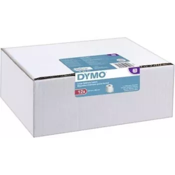 DYMO Authentic LabelWriter Etichette grandi per indirizzi 36mm x 89mm Trasparente, 2 rotoli con 130 (260 etichette)