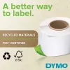 DYMO Authentic LabelWriter Etichette grandi per indirizzi 36mm x 89mm Trasparente, 2 rotoli con 130 (260 etichette)