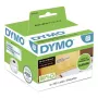 DYMO Authentic LabelWriter Etichette grandi per indirizzi 36mm x 89mm Trasparente, 2 rotoli con 130 (260 etichette)