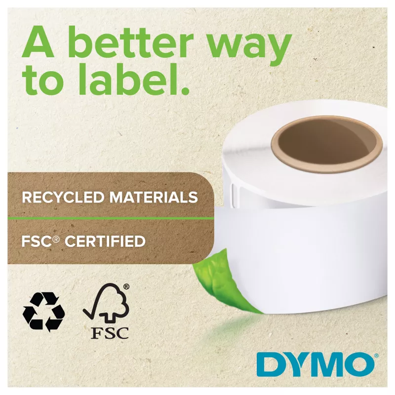 DYMO LabelWriter etichette per indirizzi 99010, 28x89 mm, bianco, 2 rotoli da 130 ciascuno