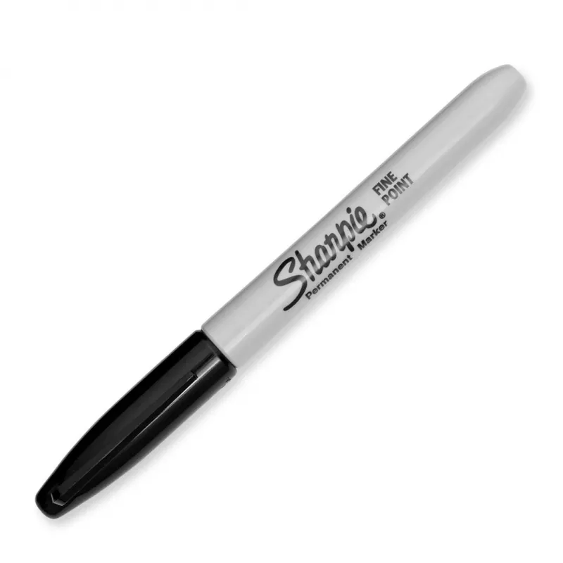 DYMO Sharpie Pennarello permanente a punta fine nero (confezione da 2)