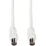 e+p HFT 1 cavo coassiale per antenna 1,5m bianco 75 Ohm connettore maschio a femmina IEC