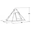 Easy Camp Tent Dayhaven Tenda tunnel 4 persone grigio/verde