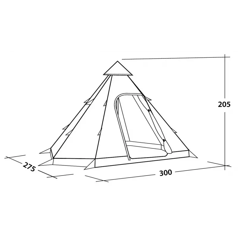 Easy Camp Tent Dayhaven Tenda tunnel 4 persone grigio/verde