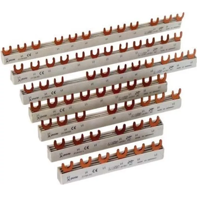 Eaton EVG-3PHAS/12MODUL Barra collettrice trifase, tipo a forcella, 12 moduli, 10 mm2