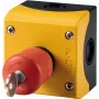 Eaton M22-PVS/KC11/IY pulsante a fungo di emergenza con azionamento a chiave, 1NC/1NO, 22,5 mm, IP66, rosso