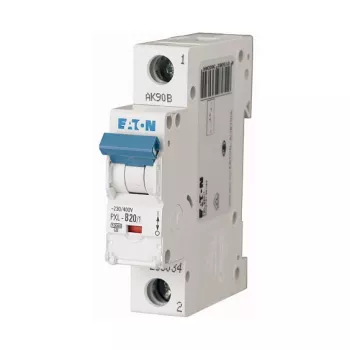 Eaton PXL-B20/1 interruttore automatico 20A 1 polo tipo B 10kA guida DIN