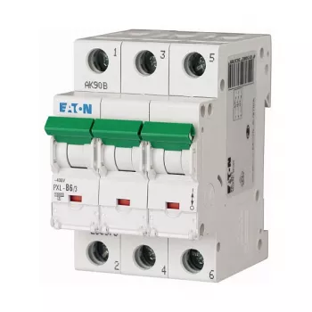 Eaton PXL-B6/3 interruttore automatico magnetotermico 6A 3 poli caratteristica B 10kA