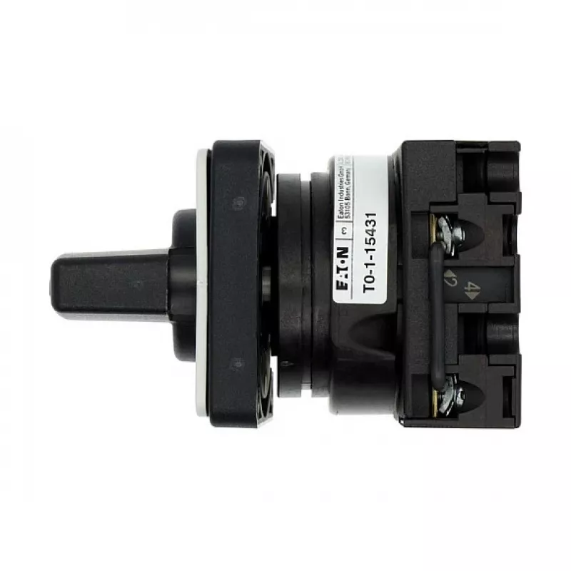 Eaton T0-1-15431/E interruttore a camme 1 polo 20A, 690V AC, nero/grigio, montaggio frontale, IP65