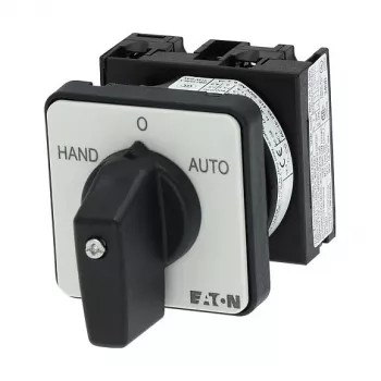 Eaton T0-1-15431/E interruttore a camme 1 polo 20A, 690V AC, nero/grigio, montaggio frontale, IP65