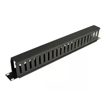 Eaton Tripp Lite Series armadio rack gestore cavi orizzontale (finger duct) 1URM - nero - 1U - 19 pollici