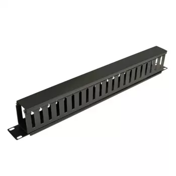 Eaton Tripp Lite Series armadio rack gestore cavi orizzontale (finger duct) 1URM - nero - 1U - 19 pollici
