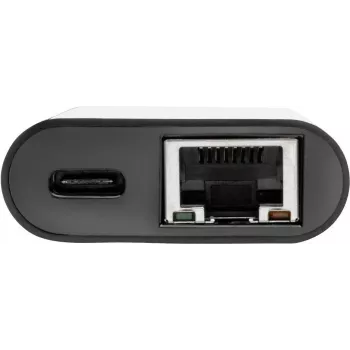 Eaton Tripp Lite U436-06N-GB-C adattatore USB-C a Gigabit Ethernet con funzione di ricarica USB-C PD - Thunderbolt 3 - nero