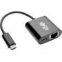 Eaton Tripp Lite U436-06N-GB-C adattatore USB-C a Gigabit Ethernet con funzione di ricarica USB-C PD - Thunderbolt 3 - nero