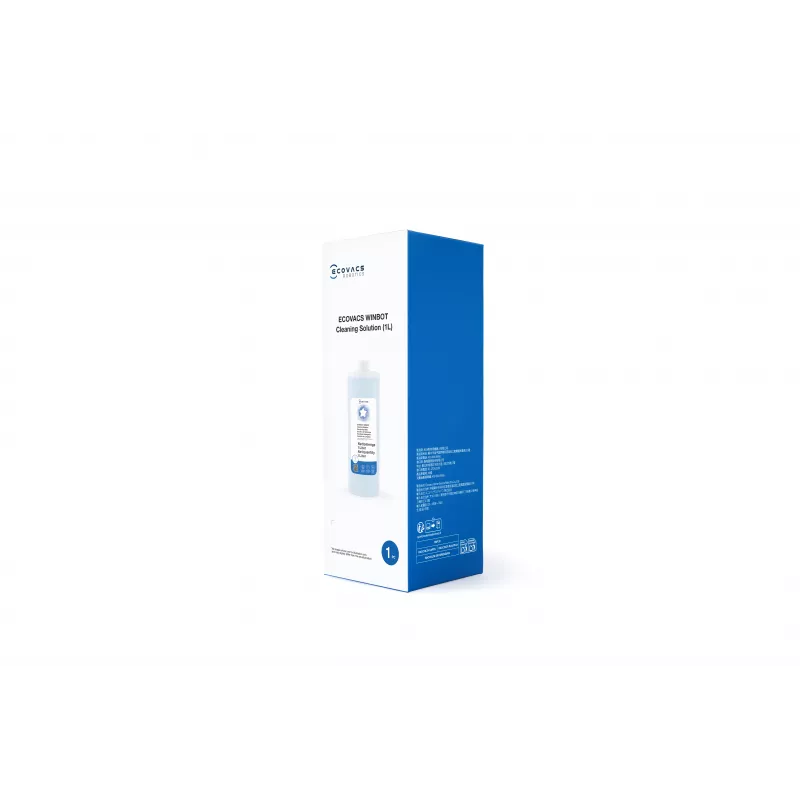 ECOVACS WINBOT soluzione detergente 1L (W-SO01-00009) – senza schiuma, senza aloni per finestre, piastrelle e specchi