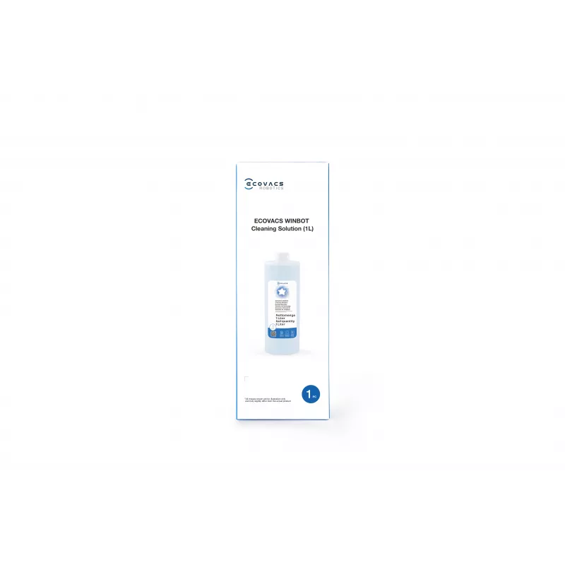 ECOVACS WINBOT soluzione detergente 1L (W-SO01-00009) – senza schiuma, senza aloni per finestre, piastrelle e specchi