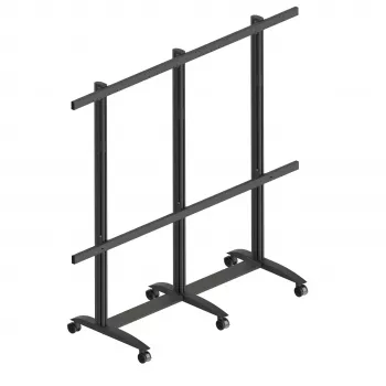 EDBAK TRV400.006 supporto mobile per display LED IAC Samsung 130 pollici, 200 kg, nero