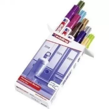Edding 3000 set pennarelli permanenti, colori assortiti, punta tonda 1,5-3 mm, confezione da 10 4-300009
