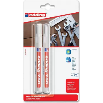 Edding 750 pennarello vernice bianco - punta tonda 2 mm 4-750-2-3049