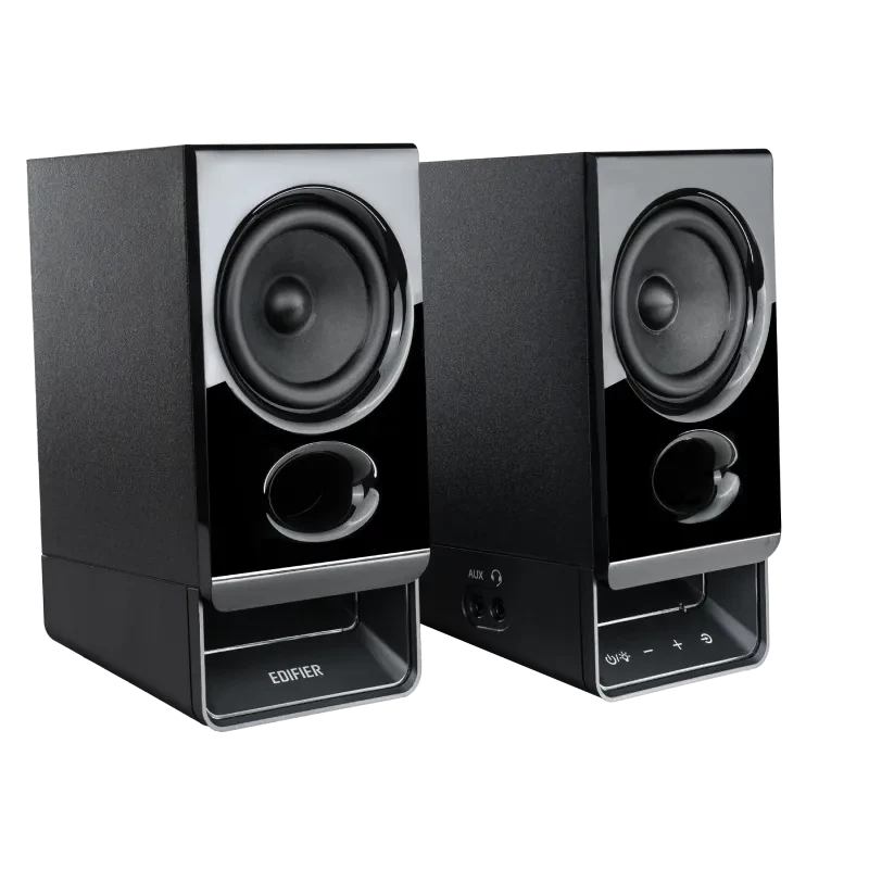 Edifier R20BT diffusori Bluetooth 2.0 compatti con luce ambientale, nero