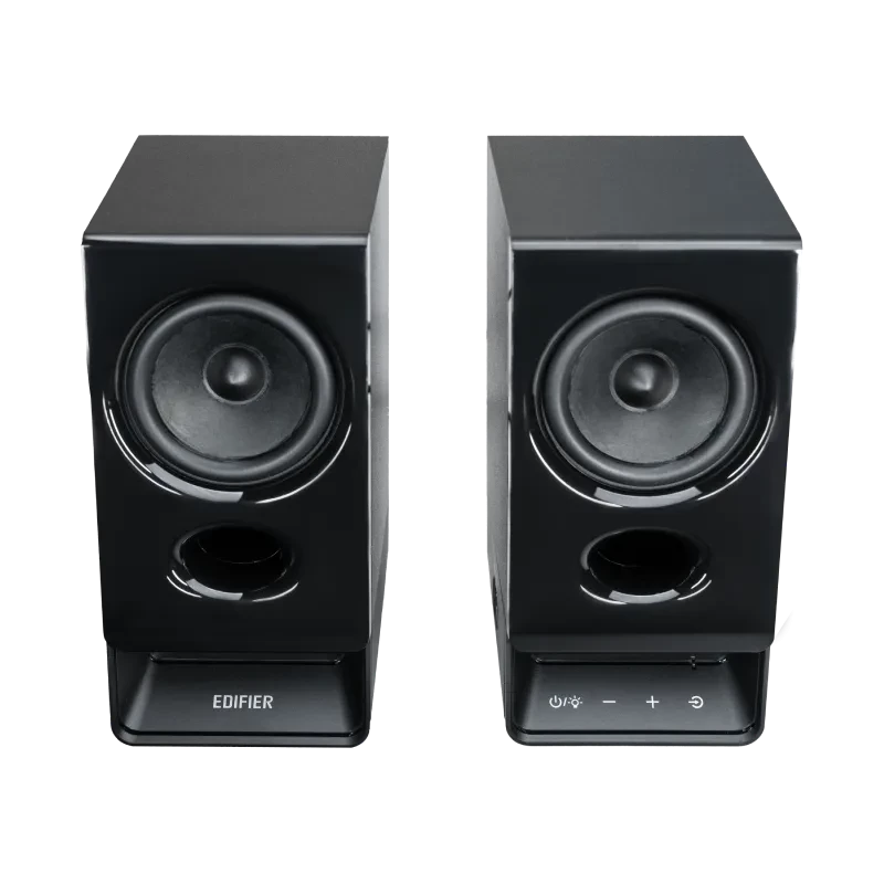 Edifier R20BT diffusori Bluetooth 2.0 compatti con luce ambientale, nero