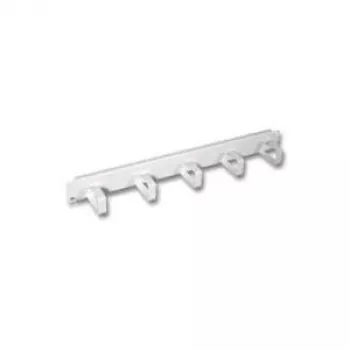 EFB pannello gestione cavi 19 inch 1U con 5 supporti in plastica, RAL 7035 grigio chiaro 699992