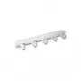EFB pannello gestione cavi 19 inch 1U con 5 supporti in plastica, RAL 7035 grigio chiaro 699992