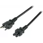 EFB EK495.1,8 Cavo di alimentazione da Swiss Typ 12 a IEC C5, 1,8 m, nero, 3 x 0,75 mm²